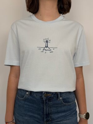 Camiseta Faro | Unisex | Azul cielo