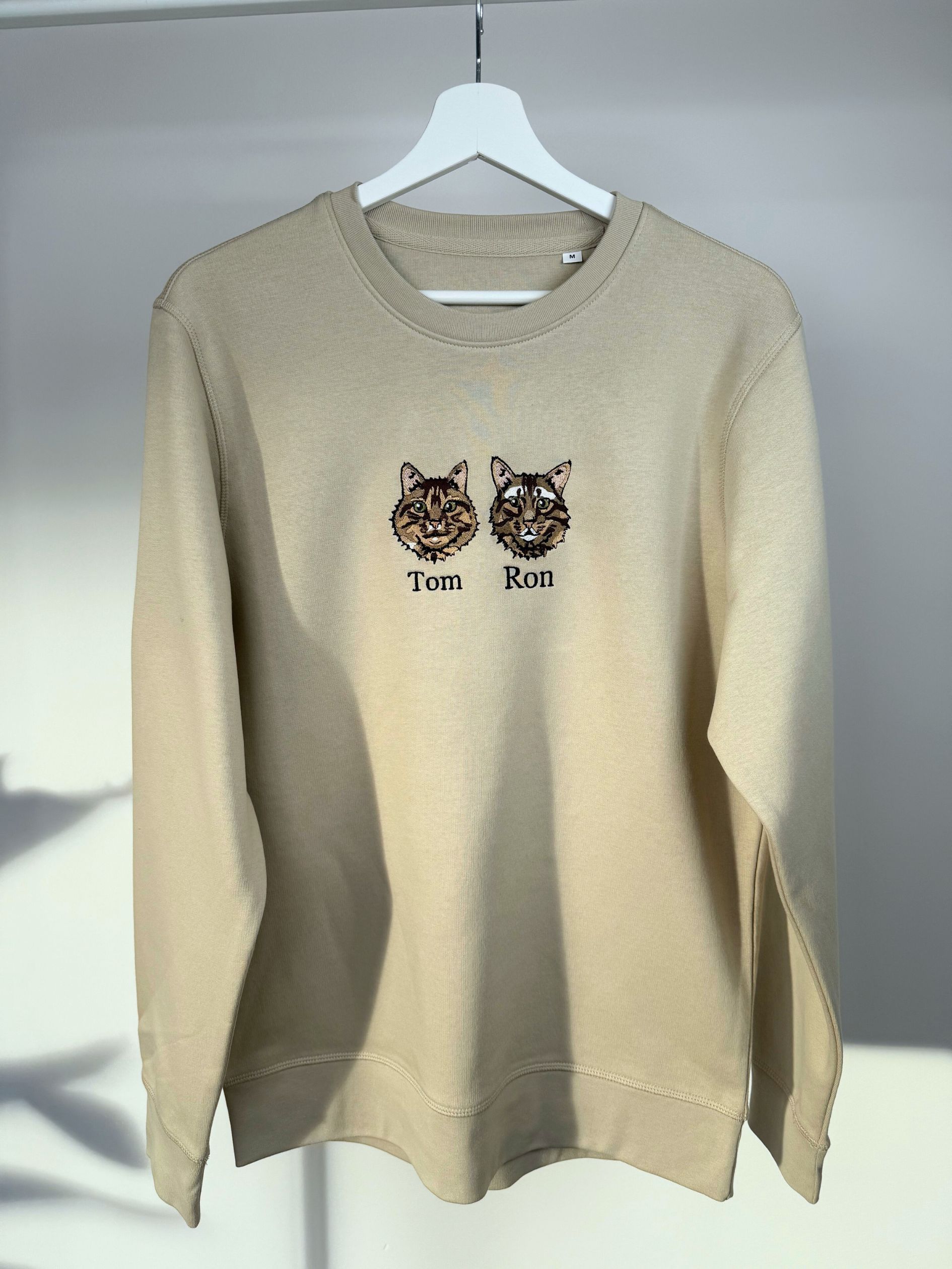 Sudadera Personalizada Dos Mascotas sin Capucha