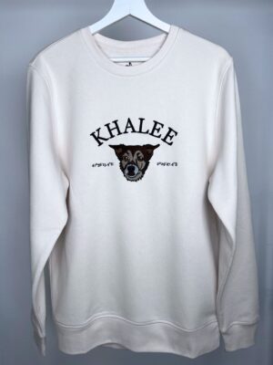 Sudadera Personalizada Mascota sin Capucha + Texto