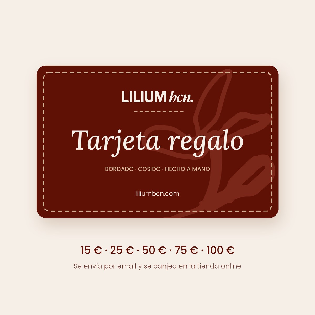 Tarjeta regalo Lilium